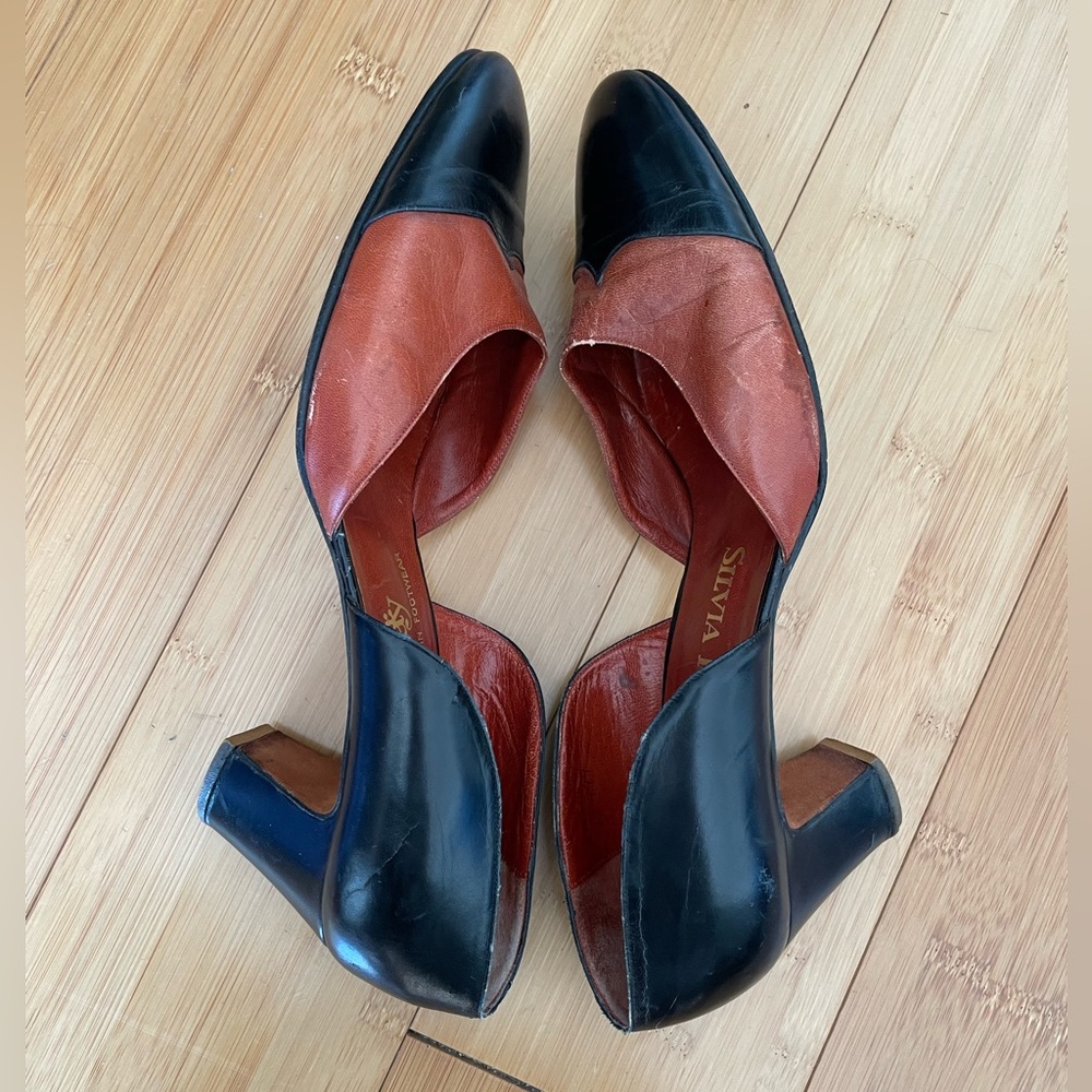 Vintage Silvia Fiorentina leather heels size 9